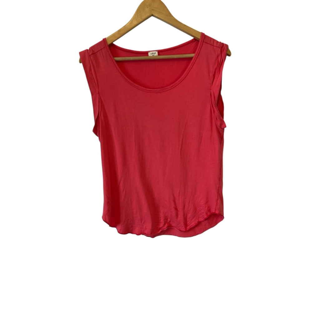 Women's Wilfred Coral Casual Short Sleeve Tee Shirt Small - Picture 2 of 9
